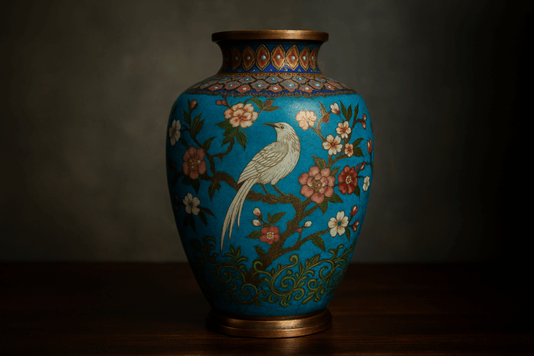Japans cloisonné: email, koper en keizerlijke verfijning