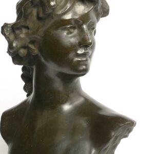 Bronzen vrouwenbuste, Art Nouveau periode