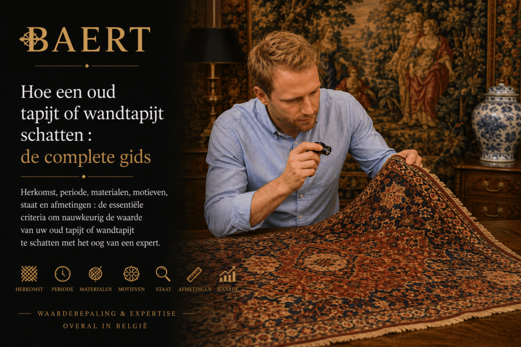 Herkomst, knopen, tijdperk en staat : de complete gids voor het schatten van een Perzisch, Kaukasisch tapijt of oud wandtapijt en de werkelijke waarde ervan